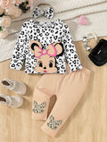White & Skin Minnie Printed Full Sleeves Kids Wear