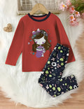 Red Sleepy Princess Printed Kids Wear