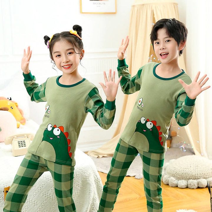 Green Dragon Printed Kids Wear