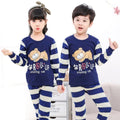 Blue Roll Up Printed Kids Wear