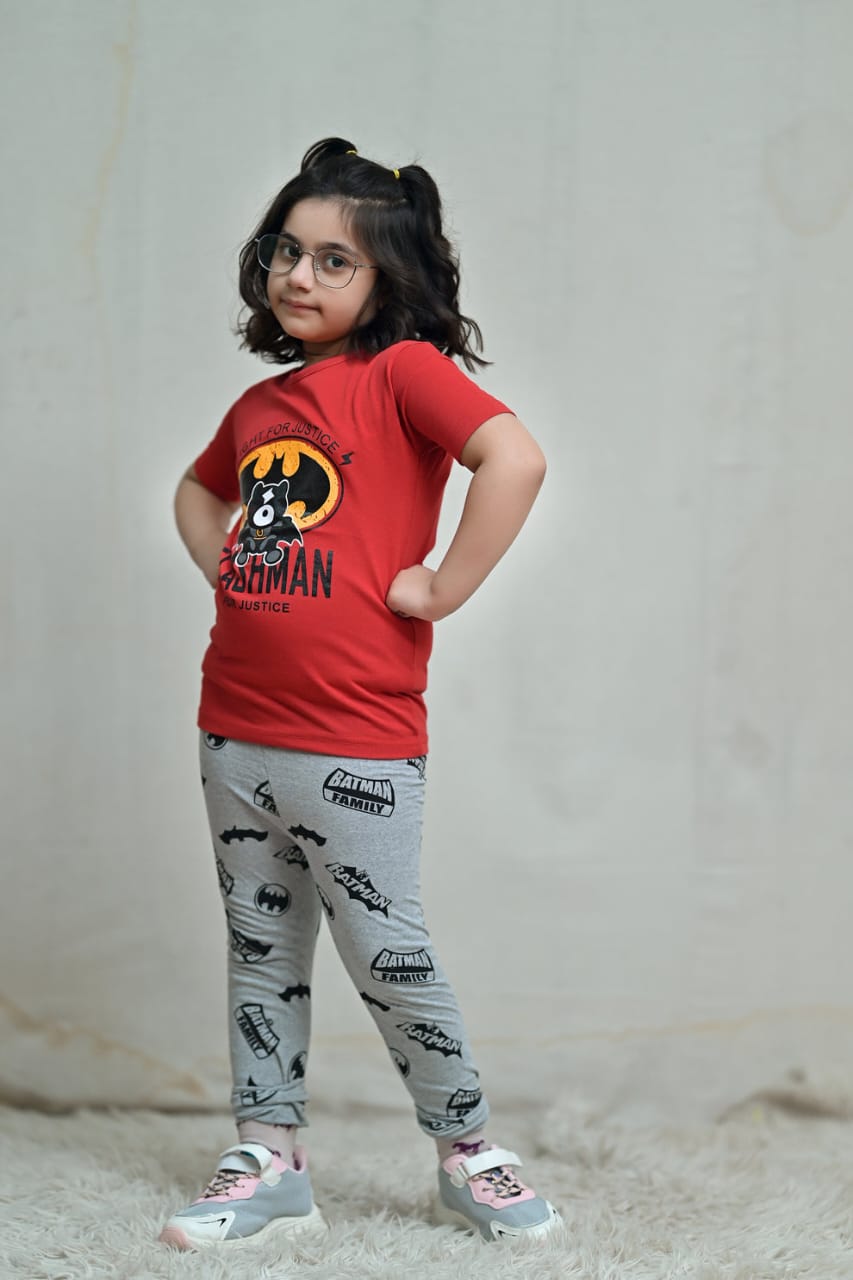 Red Flashman Printed Kids Wear