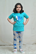 Blue Doplhin Printed Kids Wear