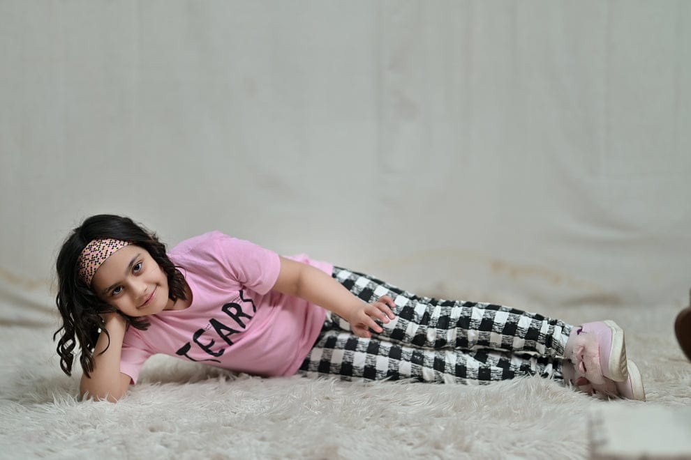 Pink Tears Printed Kids Wear