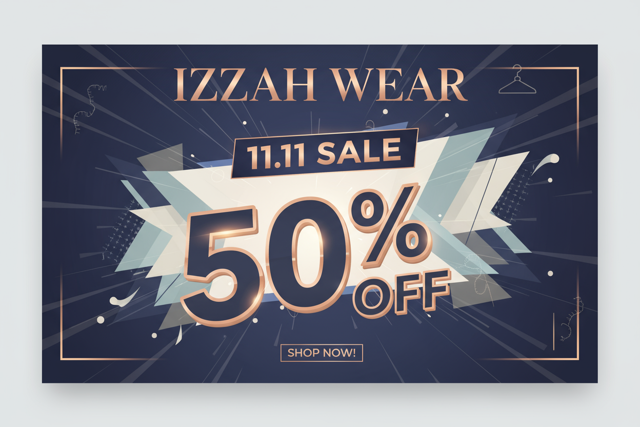 IZZAH WEAR 11.11 SALE 50% OFF
