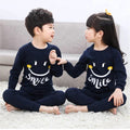 Blue Smiley Printed Kids Wear