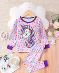 Purple Unicorn Printed Kids Wear