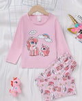 Pink Baby Unicorn Printed Kids Wear